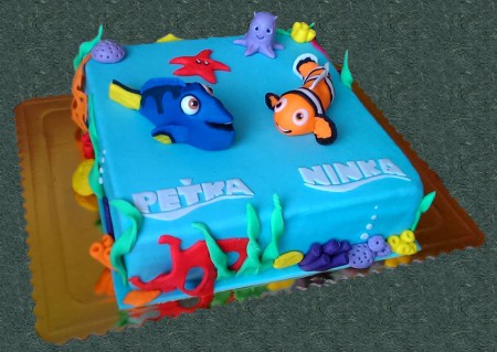 torta Nemo a Dory