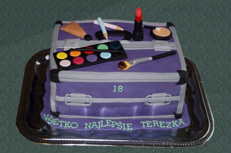 torta Kozmetický kufrík